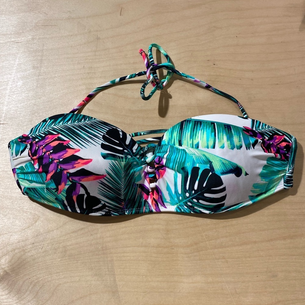 NOBO Tropical Print Bikini Top size Large (11-13) (AL) - Picture 4 of 15